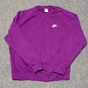 Nike Men's Vibrant Purple Crewneck Sweater